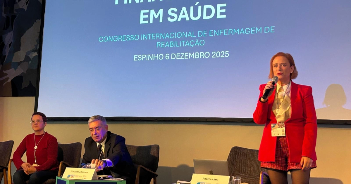 Andrea Lima no Congresso Internacional de Enfermagem de Reabilitação